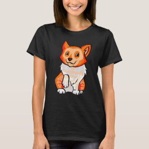 Camiseta Corgi Esqueleto Ossos Fofos Halloween