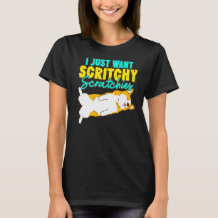 Camiseta Corgi Eu Só Quero Cocegas Cute Corgi D