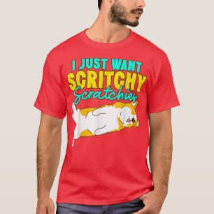 Camiseta Corgi, eu só quero escrivaninhas fofinhas corgosas
