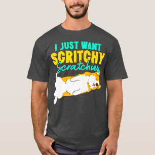 Camiseta Corgi, eu só quero escrivaninhas fofinhas corgosas