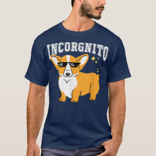 Camiseta Corgi Funny Incorgnito Corgi Proprietário do Lover