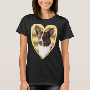 Camiseta Corgi Galês Coração de Cachorro Cardigan Corgi Gal