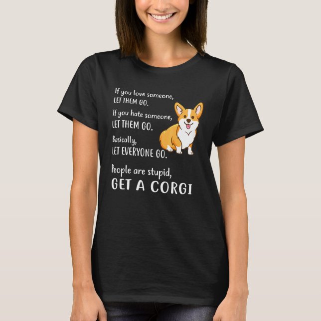Camiseta Corgi Ganha Um Cachorrinho Corgi (Frente)