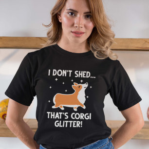 Camiseta Corgi Glitter