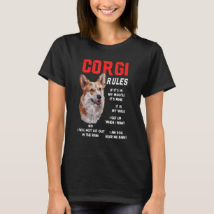 Camiseta Corgi governa Diversão Proprietário de Cachorro Pe