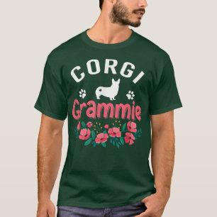 Camiseta Corgi Grammie Dog Difts Mulheres Cachorro Pet Prop