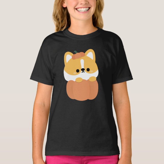 Camiseta Corgi Halloween (Frente)