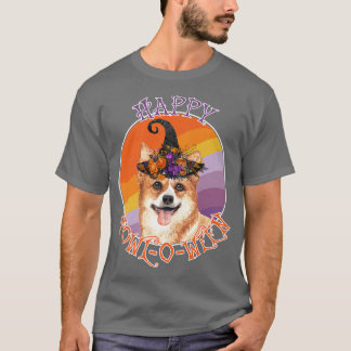 Camiseta Corgi Happy Howloweenfunny Halloween Dog Lover309