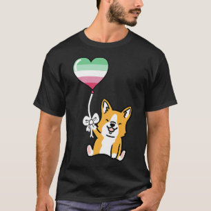 Camiseta Corgi Heart Balloon Abrosexy Pride T-Shi