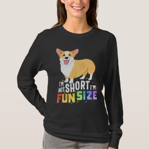 Camiseta Corgi Im Não É Curto Tamanho De Diversão Im