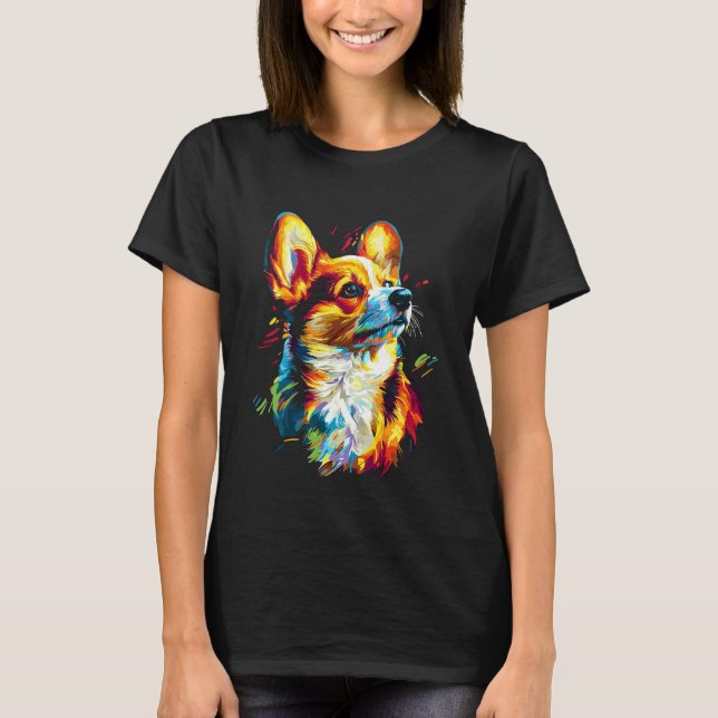 Camiseta Corgi Impressionista (Frente)