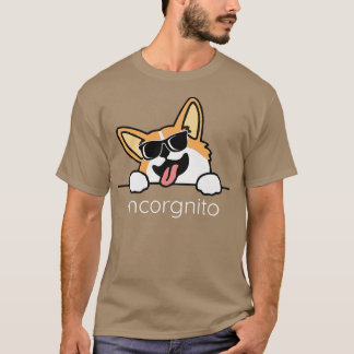 Camiseta CORGI INCOGNITO Funny Corgis em Cachorro Disguise