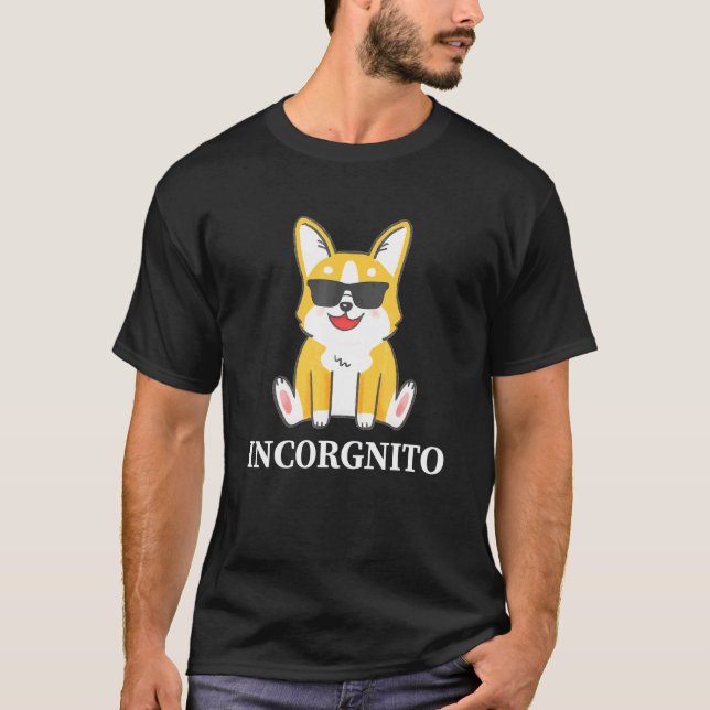 Camiseta Corgi  Incórgnito Corgi (Frente)