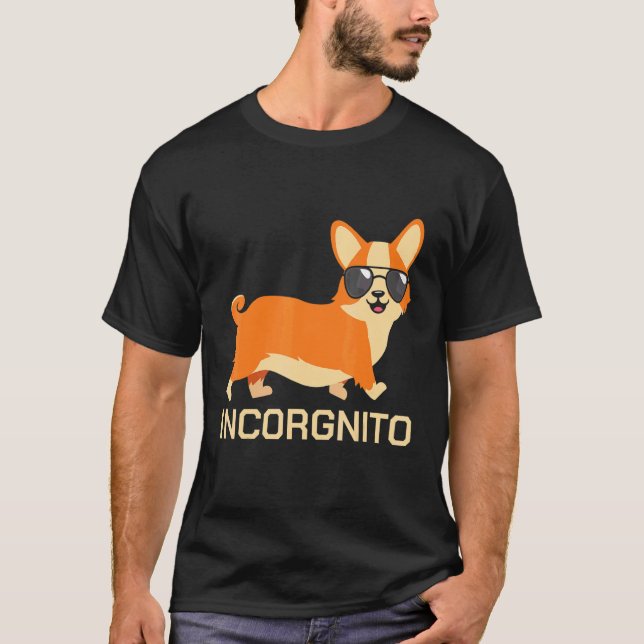 Camiseta Corgi  Incórgnito Fofo (Frente)