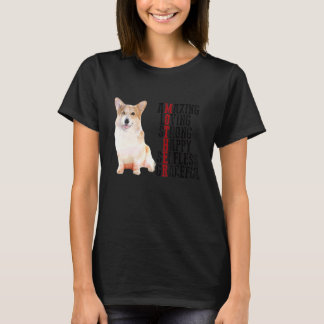 Camiseta Corgi Incrível Adorador Forte e Feliz Gracefu Selv