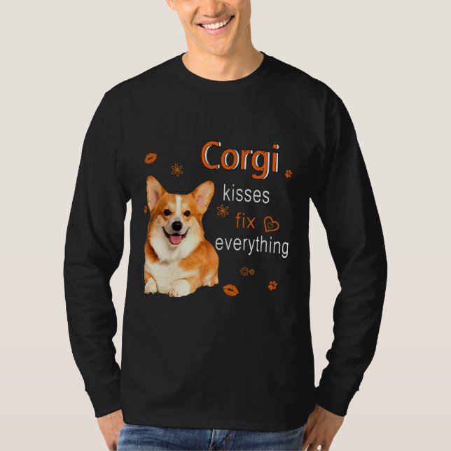 Camiseta Corgi Kisses Fix Everything   1249 (Frente)
