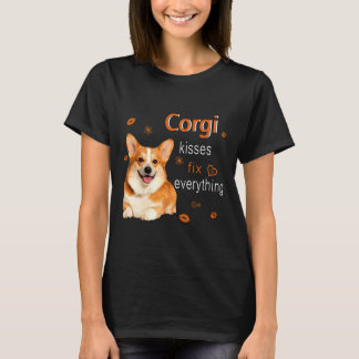 Camiseta Corgi Kisses Fix Everything   1249