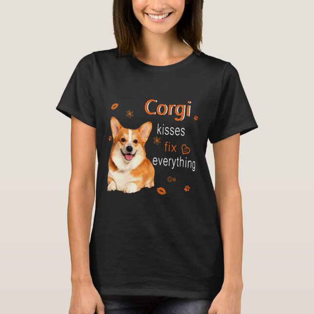 Camiseta Corgi Kisses Fix Everything   1249 (Frente)