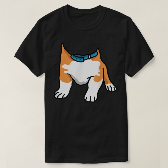Camiseta Corgi Lazy Halloween Figurume Engraçado Cachorro P (Frente do Design)
