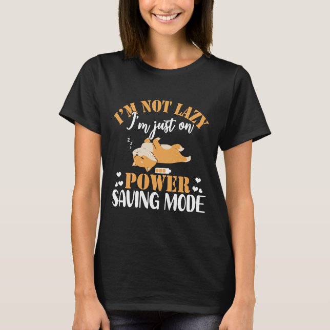 Camiseta Corgi Lazy Sleeping Dog  Funny (Frente)