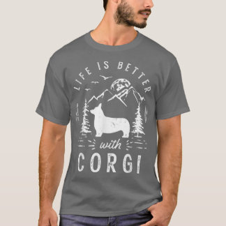 Camiseta Corgi Life Better Mom Dad Dog