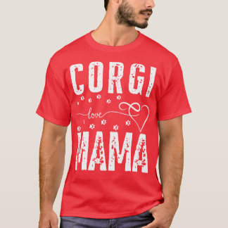 Camiseta Corgi Love Mama dog Corgi