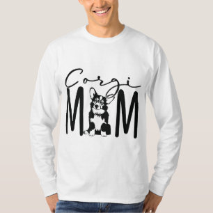 Camiseta Corgi Mãe Cachorro Bonito Bonito Mamãe Adora Prese