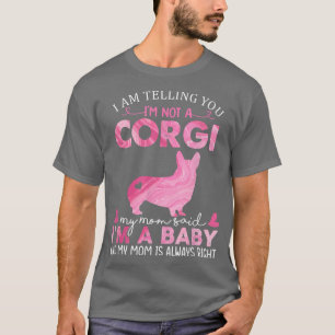 Camiseta Corgi Mãe Cachorro Engraçado Cachorro Bonito Propr