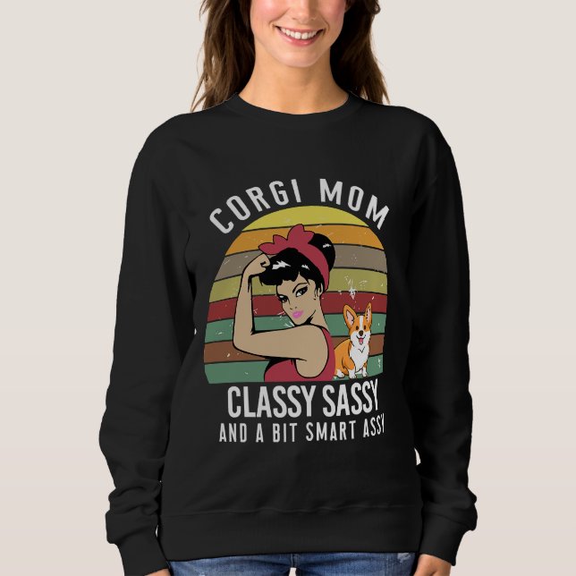 Camiseta Corgi Mãe Classy Sassy (Frente)