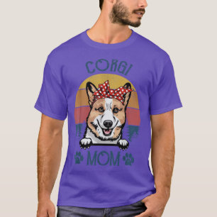 Camiseta Corgi Mãe Engraçado Cachorro Dia de as mães