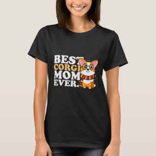 Camiseta Corgi Mãe Para Mulheres Melhor Corgi Mãe De Todo