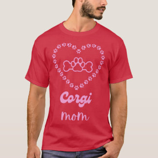 Camiseta Corgi Mãe Pele Mama Mama Rosa Cachorro Mãe-566