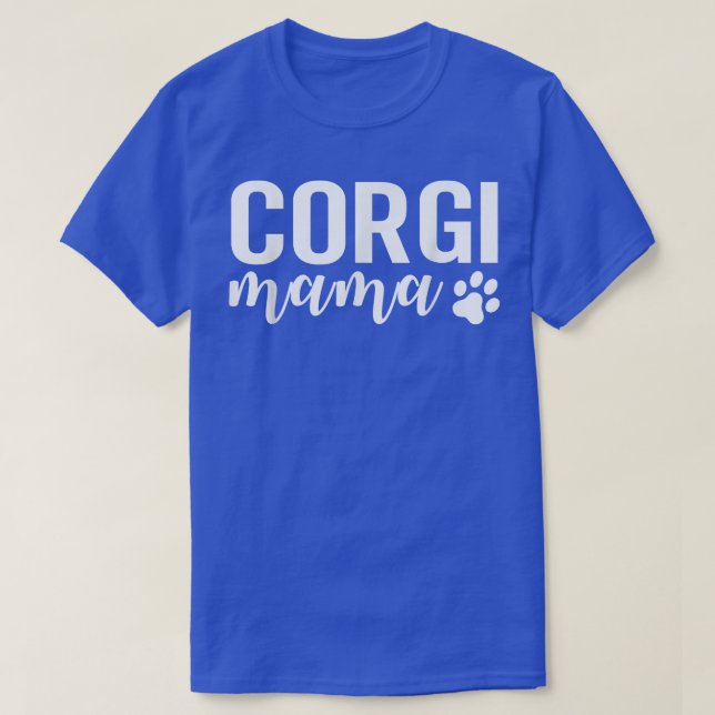 Camiseta Corgi Mama Animal Cuide Dog Mãe (Frente do Design)