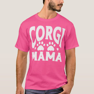 Camiseta Corgi Mama Animal Cute Dog Mãe-538