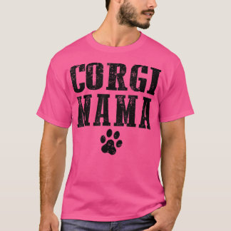 Camiseta Corgi Mama Animal Cute Dog Mãe-541