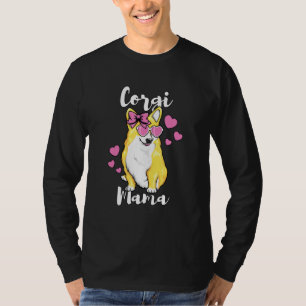 Camiseta Corgi Mama Cachorro Bonito Amando Mãe