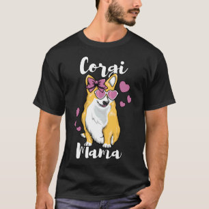 Camiseta Corgi Mama Cachorro Bonito Amando Mãe
