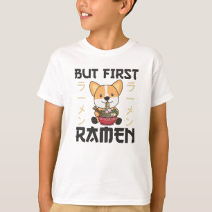 Camiseta Corgi, Mas Primeiro Ramen Sweet Cães De Noodle Kaw