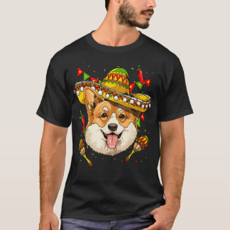 Camiseta Corgi Men Women Kids Sombrero