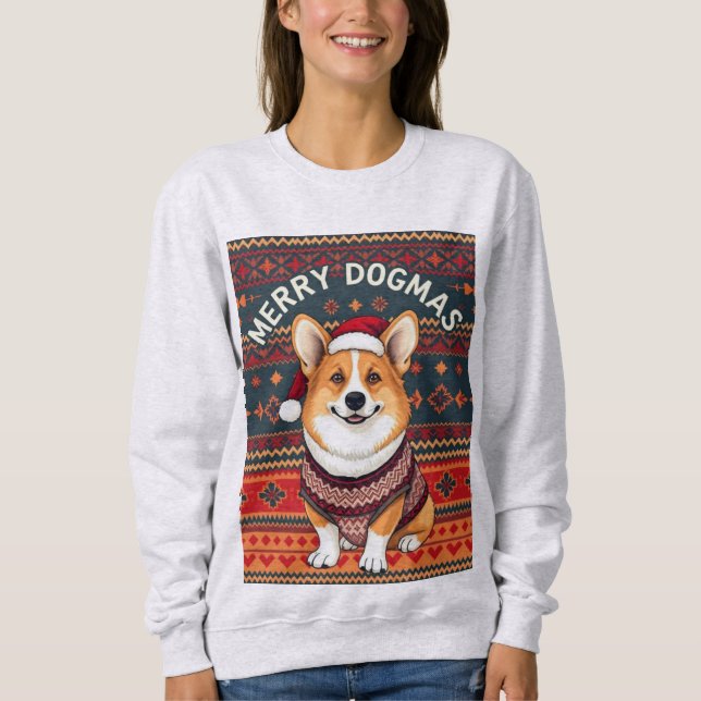 Camiseta Corgi Merry Dogmas (Frente)