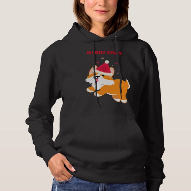 Camiseta Corgi Merry Xmas (Frente)