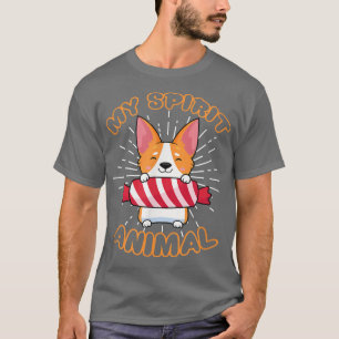 Camiseta Corgi Meu Espírito Animal Corgi Lover Corgi Propri