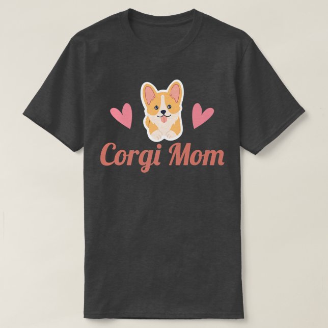 Camiseta Corgi Mom Pembroke Welsh Corgi-568 (Frente do Design)