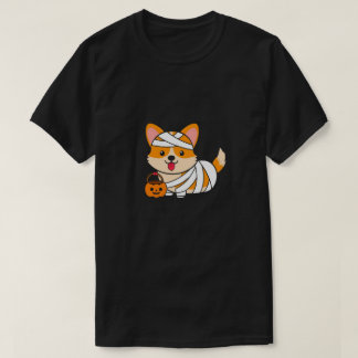 Camiseta Corgi Mummy Halloween