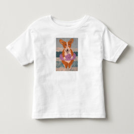 Camiseta Corgi na Praia