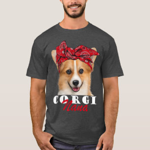 Camiseta Corgi Nana Cute Corgi Dog Bandana 