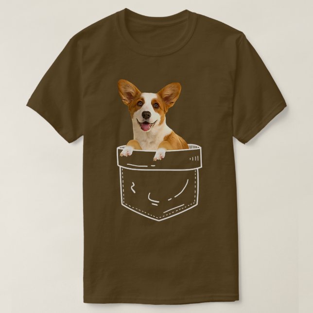 Camiseta Corgi No Pocket Corgi Dog Lover  (Frente do Design)