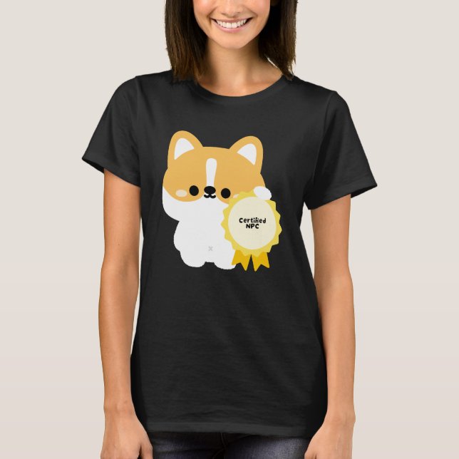 Camiseta Corgi NPC Certificado (Frente)