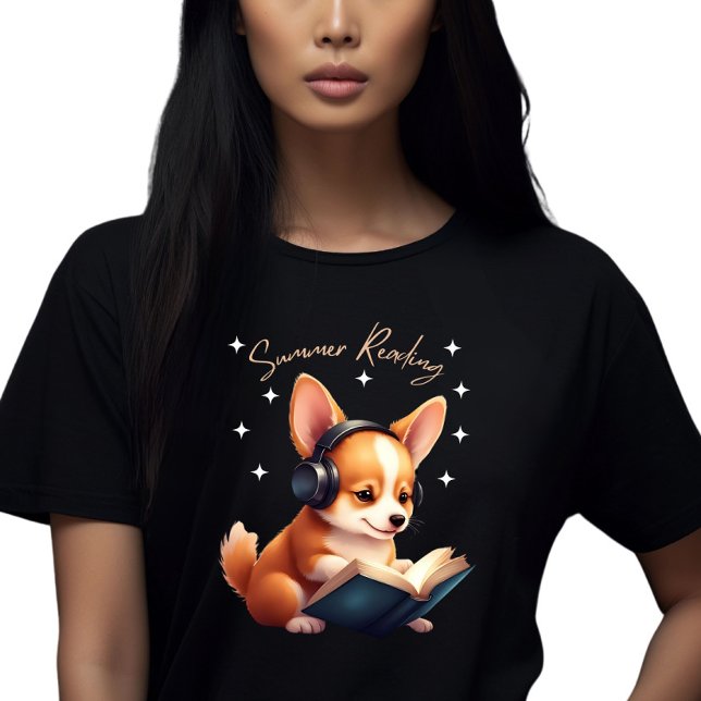 Camiseta Corgi, o Lover do Livro (Criador carregado)