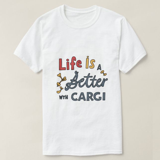 Camiseta Corgi Pai (Frente do Design)